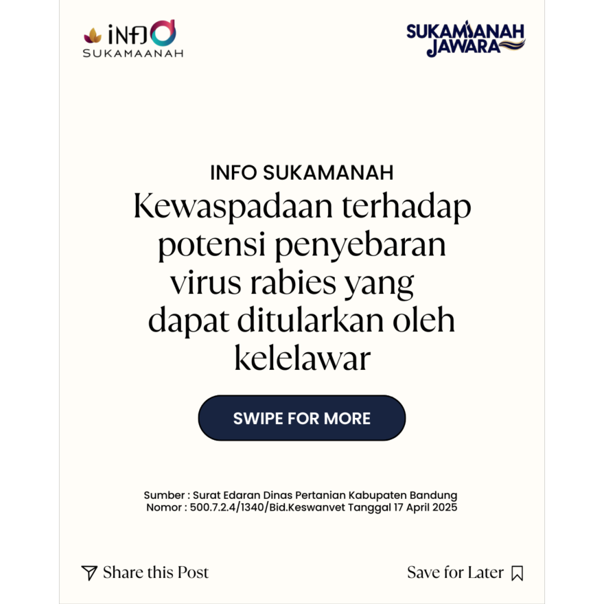 KEWASPADAAN TERHADAP POTENSI PENYEBARAN VIRUS RABIES YANG DAPAT DITULARKAN OLEH KELELAWAR